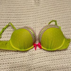 Victoria’s Secret Bright Green Push-up Bra